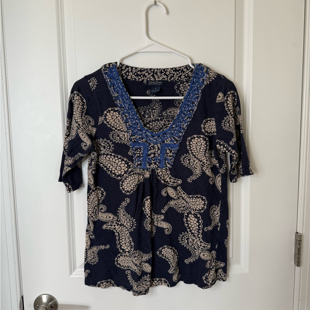 Lucky Brand Paisley Blouse